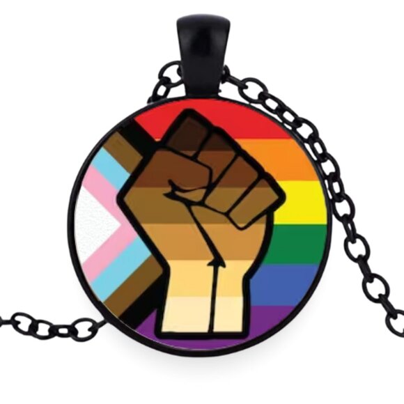 Resist Fist Peaceful Protest Necklace - Picture 3 of 6
